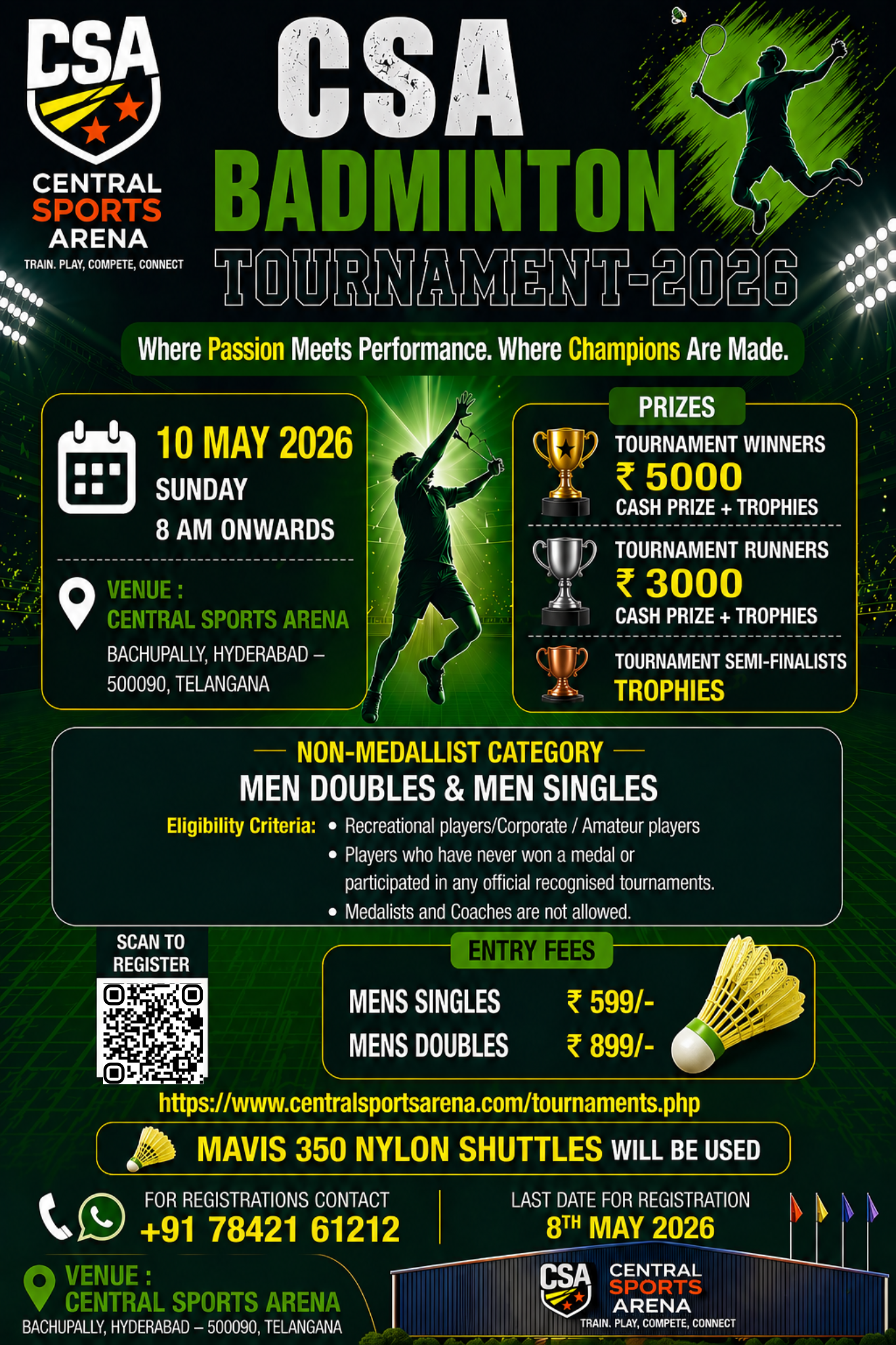 CSA Mens Badminton Tournament 2026